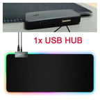 RGB Mouse Pad with Cable--My Store-Color:1 Port x USB HUB-Size:800x300x3 mm