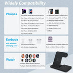 3in1 Wireless Fast Charger Dock Station--My Store-My Store