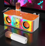 Colorful Light Bluetooth Speaker Dual Speaker Outdoor Wireless Charger--My Store-Color:Orange-Size:2 Mecca Wireless Charger